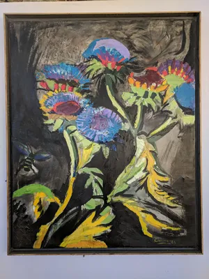 Artichauds en fleurs