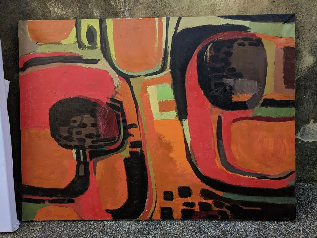 Vue aerienne rouge I