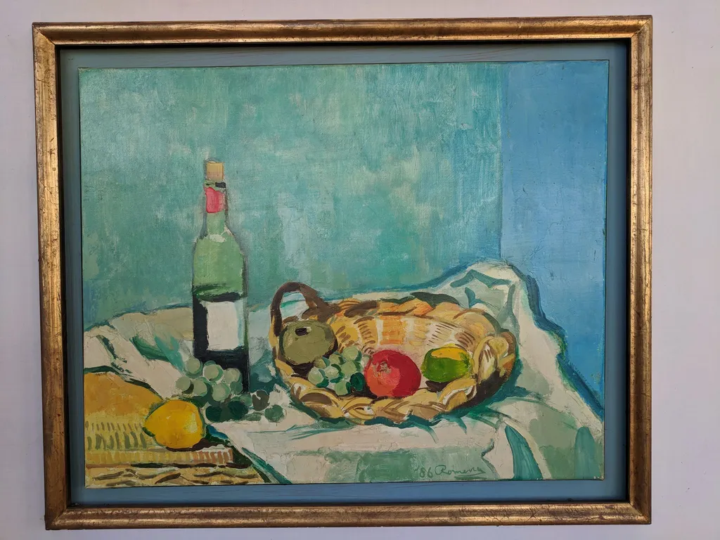 Nature morte en bleu Clair